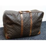 LOUIS VUITTON SOFT 'SPEEDY CASE' SUITCASE / HOLDALL late twentieth century, with typical monogram