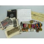 A WWI MILITARY MEDAL TO PTE L CPL F H ATKINS MM Oxford & Bucks Light Infantry together with