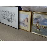 Collection of framed pictures and prints including a framed limited edition 163/500 by WILLIAM