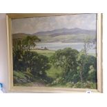 J OWEN oil on canvas - 'The Traeth, Penrhyndeudraeth', 50 x 60 cms
