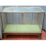 Vintage glass shop display counter, 120 x 58 cms