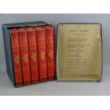 In original Robert Burns case 'The Complete Set of Works', volumes 1 - 5