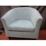 Well presented modern upholstered tub armchair