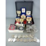 Spink & Son, Pobjoy Mint, Royal Mint and others collection of sterling silver and white metal