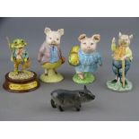 Royal Albert Beatrix Potter figurines 'Pigling Bland', 'Little Pig Robinson', two other similar