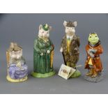 Four Beswick figurines - Beatrix Potter 'And This Pig Had None', 'Gentleman & Lady Pig' and a