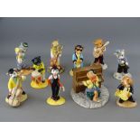 Ten Beswick cat band figures