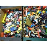Good loose quantity of diecast vehicles and figural toys including Corgi, Matchbox Superkings,