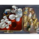 Parcel of miscellaneous items to include a child's teaset, Poole pottery, commemorative items,