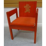 INVESTITURE CHAIR an icon of design being the 1969 Prince of Wales Investiture chair by Lord