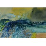 BERT ISAAC watercolour - entitled verso 'Black Mountains' with the artist's address, signed and