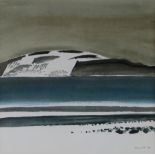 GEORGE LITTLE watercolour - signed and dated '85, entitled 'Swansea Bay Snow XIV', Welsh Arts