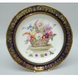 A SWANSEA PORCELAIN SHALLOW DISH FOR THE 'LYSAGHT' SERVICE the interior decorated with a large