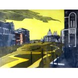 JOHN BRUNSDON limited edition (33/150) aquatint etching - entitled in pencil 'Grand Canal Near the