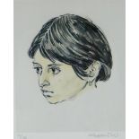 SIR KYFFIN WILLIAMS RA limited edition (32/150) print - head portrait of Norma Lopez, the