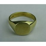 A PURE WELSH GOLD SIGNET RING FROM THE AFONWEN RIVER being the personal signet ring of the late Mr