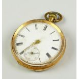 14 CARAT YELLOW GOLD POCKET WATCH 71.5 grams overall