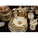 PARCEL OF MIXED CHINA TEAWARE including Coalport