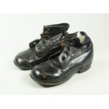 PAIR OF MINIATURE LEATHER NOVELTY BOOTS