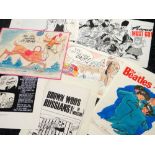 FROOMS collection of original working cartoon drawings - including newspaper picture-boards,