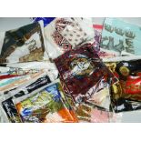 PARCEL OF VINTAGE SCARVES assorted polyester and silk scarves to include French & Italian