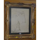 HENRI DE TOULOUSE-LAUTREC limited edition (number unclear) lithograph - study of a lady washing,