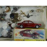 BOXED DINKY TOY / SMALL COLLECTABLES being No.176 model NSU Ro80, together with jewellery,