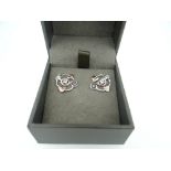BOXED PAIR OF CLOGAU 'ORIGIN' STUD EARRINGS with inner and outer box, RRP £129