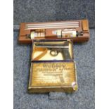A BOXED WEBLEY AND SCOTT AIR PISTOL - the ' Webley Junior' with an Outers boxed gun cleaning kit