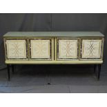 A CIRCA 1950 FOUR DOOR SIDEBOARD by Italian designer Umberto Mascagni, which incidentally was an