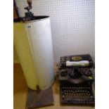 A BEE KEEPER'S vintage honey separator and a Royal Standard vintage typewriter