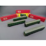 MODEL RAILWAY - HORNBY DUBLO 2250 - two Rail Electric Motor Coach with EMU, 4150 -Trailer Coach,