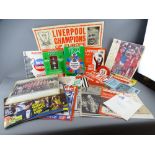 A VINTAGE AND LATER COLLECTION OF FOOTBALL EPHEMERA mainly Liverpool Football Club to include signed