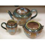 ROYAL DOULTON SLATER'S THREE PIECE TEASET