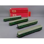 MODEL RAILWAY - HORNBY DUBLO 3250 - three rail Electric Motor Coach with - EMU, 4150 Trailer