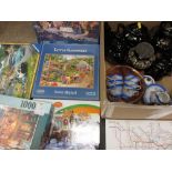 A QUANTITY OF JACKFIELD CHINA, Oriental teaware, a parcel of jigsaws ETC