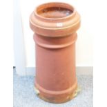 A DENNIS RUABON TERRACOTTA CHIMNEY POT, 68cms height