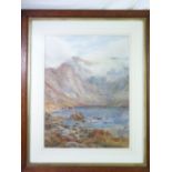 GEORGE HARRISON RCA watercolour - Snowdon from Llyn Glaslyn, signed, 55 x 40cms