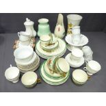 A PARCEL OF MIXED PORCELAIN including Copeland Spode dinnerware, George and other Staffordshire