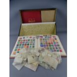 COLLECTION OF WORLD STAMPS mainly in two volumes, unsorted quantities and stock stamps, associated