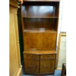 POLISHED WOOD SIDEBOARD BY 'STRONGBOW FURNITURE' with six drawers and twin central cupboards, a