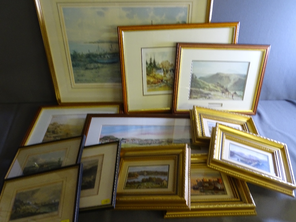 COLLECTION OF ANTIQUE & LATER PRINTS all North Wales scenes, artists include Warren Williams ARCA, J