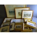 COLLECTION OF ANTIQUE & LATER PRINTS all North Wales scenes, artists include Warren Williams ARCA, J
