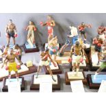 THE 'ART OF SPORT' COLD-CAST PORCELAIN FIGURES - a fabulous collection featuring boxing greats, many