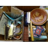 COLLECTABLE ITEMS to include boomerang, Masonic apron, modern pocket watches, reference books ETC