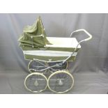 VINTAGE MARMET PRAM IN GREEN