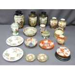 JAPANESE SATSUMA & IMARI WARE with other Oriental ceramics