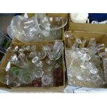 LARGE PARCEL OF MIXED GLASSWARE including heavy vases, quality drinking ware ETC