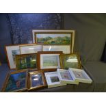 ASSORTED FRAMED PAINTINGS AND PRINTS including good framed oils