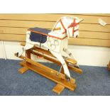 VINTAGE WOODEN ROCKING HORSE